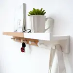 Homeko Wall Storage Shelf with Hooks