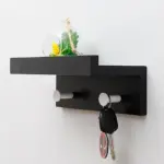 Homeko Wall Storage Shelf with Hooks