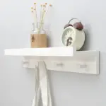 Homeko Wall Storage Shelf with Hooks