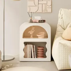 Homeko Wavy Abstract Boho Side Table