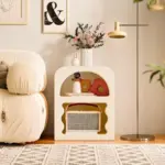 Homeko Wavy Abstract Boho Side Table
