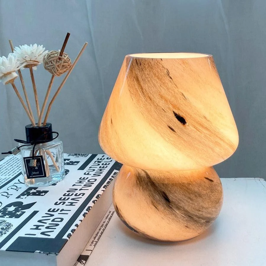 Homeko Way Mushroom Glass Table Lamp -