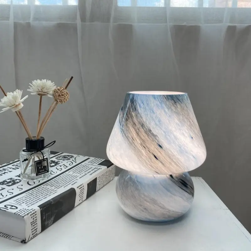 Homeko Way Mushroom Glass Table Lamp