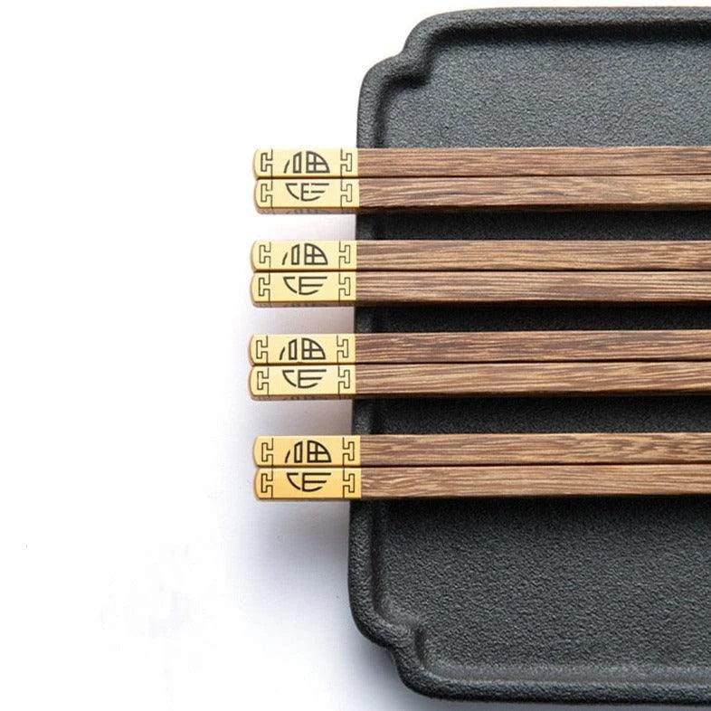 Homeko Wenge Wood Chopsticks and Chopstick Rests 5 Sets -