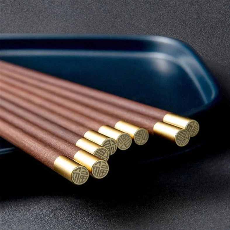 Homeko Wenge Wood Chopsticks and Chopstick Rests 5 Sets -
