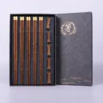 Homeko Wenge Wood Chopsticks and Chopstick Rests 5 Sets