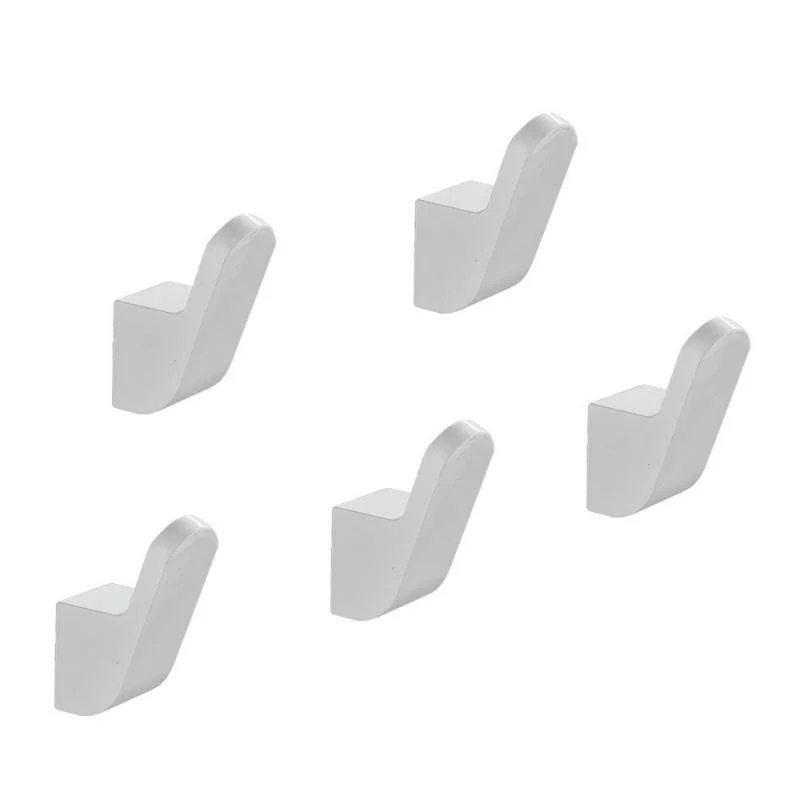 Homeko White Aluminium Robe Wall Hooks -