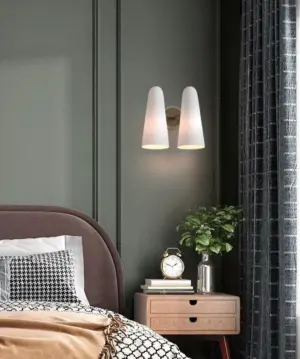 Homeko White Glass Wall Lamp