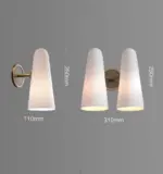 Homeko White Glass Wall Lamp