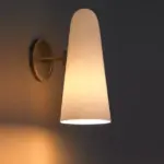 Homeko White Glass Wall Lamp