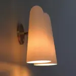 Homeko White Glass Wall Lamp