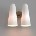 Homeko White Glass Wall Lamp