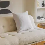 Homeko White Square Boucle Throw Pillow Covers