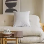 Homeko White Square Boucle Throw Pillow Covers