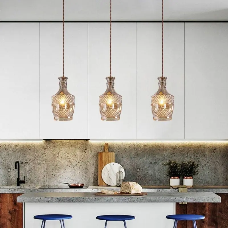 Homeko Wine Bottle LED Pendant Lamp