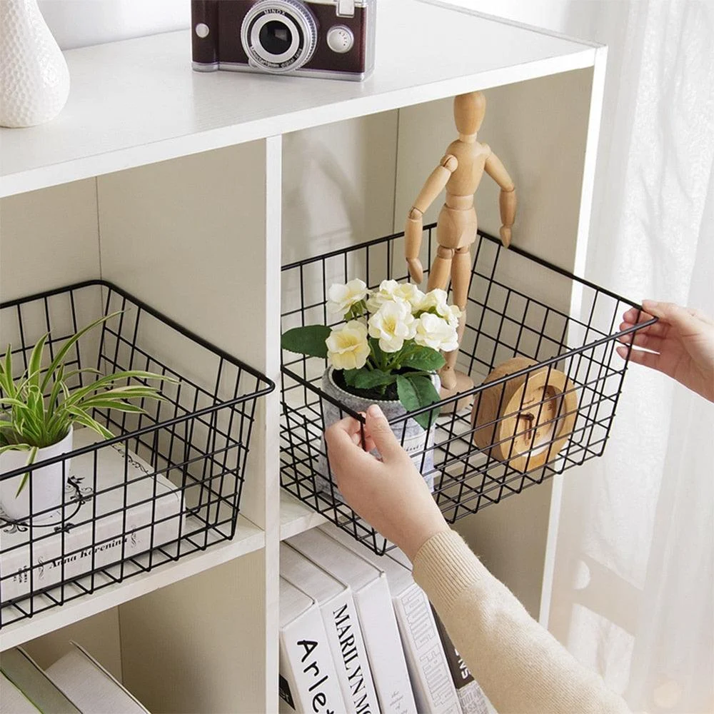 Homeko Wire Organizer Storage Baskets -