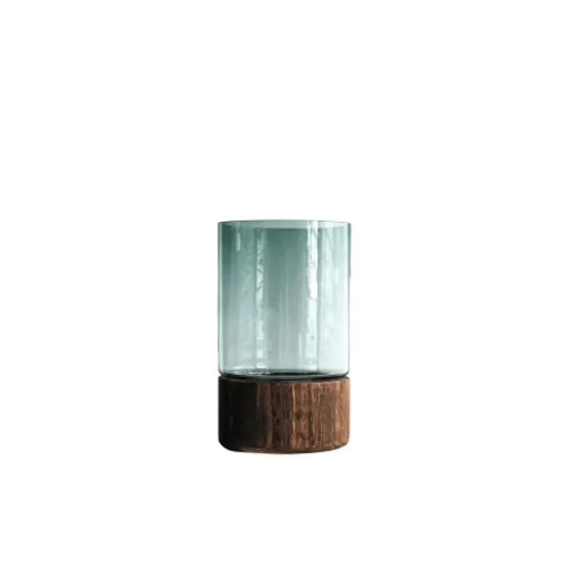Homeko Wood Base Vases