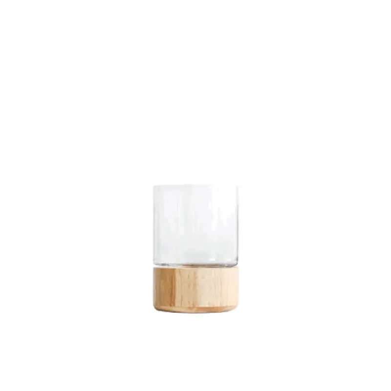 Homeko Wood Base Vases