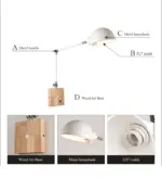 Homeko Wood Bedhead Wall Light