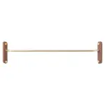 Homeko Wood Brass Corner Wall Clothes Hanger Rack