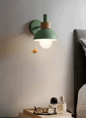 Homeko Wood Globe Wall Lamps