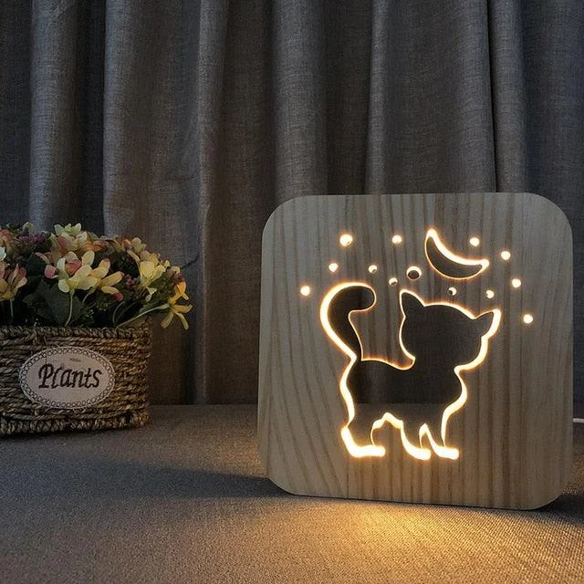 Homeko Wood LED Night Light -