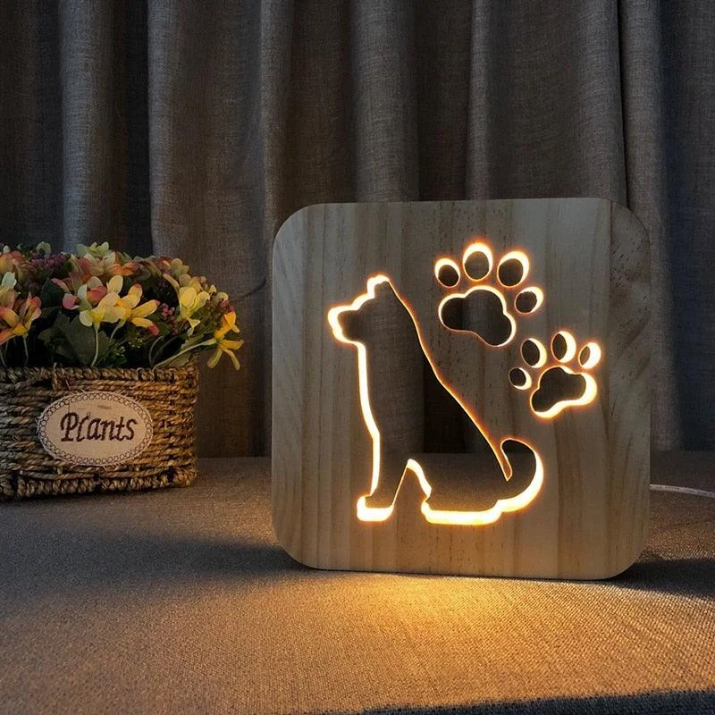 Homeko Wood LED Night Light -