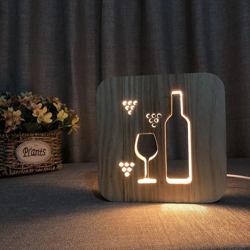 Homeko Wood LED Night Light -