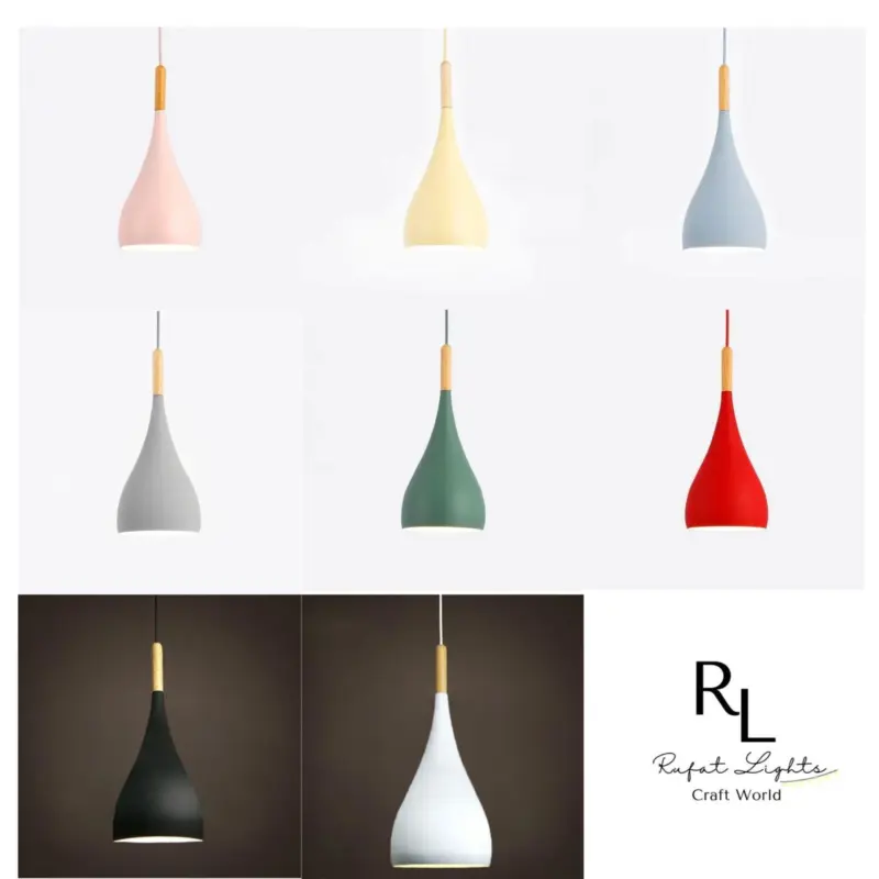 Homeko Wood Macaroon Lights Dining Area Lamps