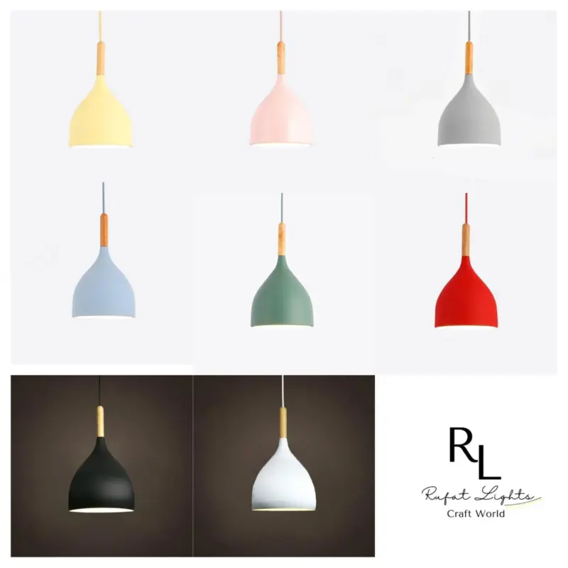 Homeko Wood Macaroon Lights Dining Area Lamps