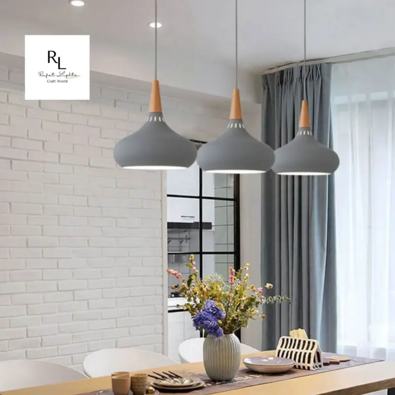 Homeko Wood Metal Pendant Lights
