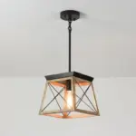 Homeko Wood Pendant Lantern