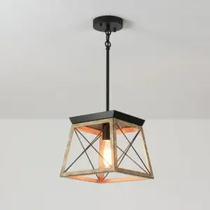 Homeko Wood Pendant Lantern