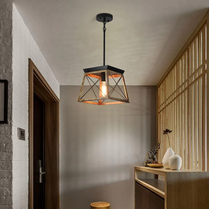 Homeko Wood Pendant Lantern -