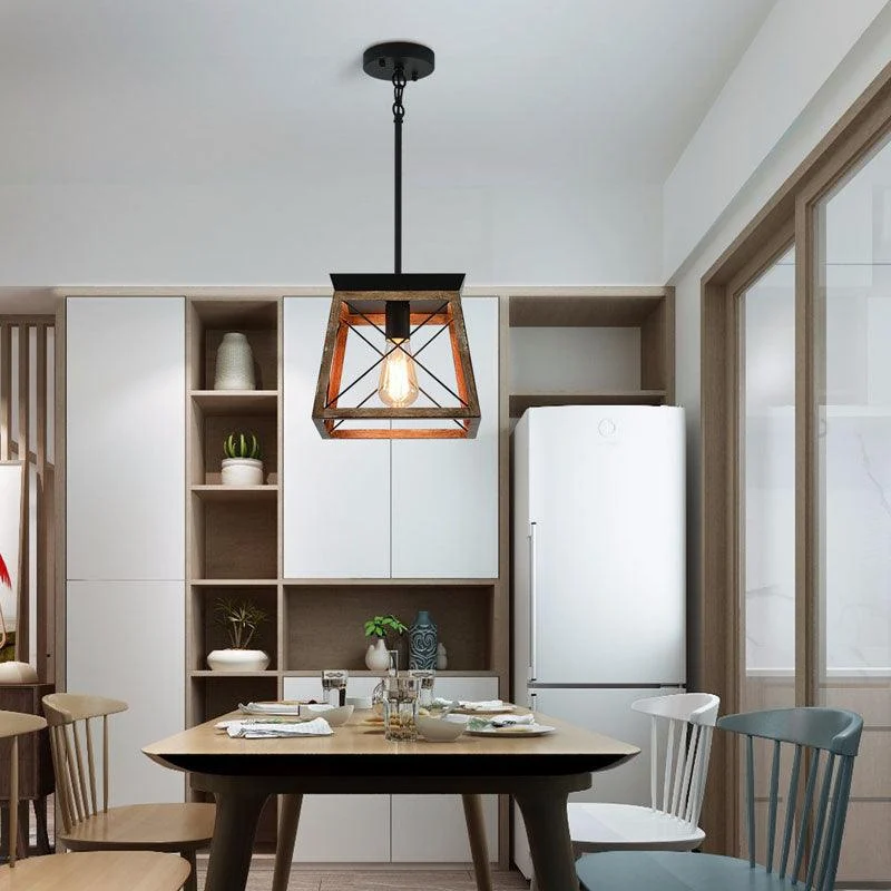 Homeko Wood Pendant Lantern -