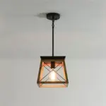 Homeko Wood Pendant Lantern