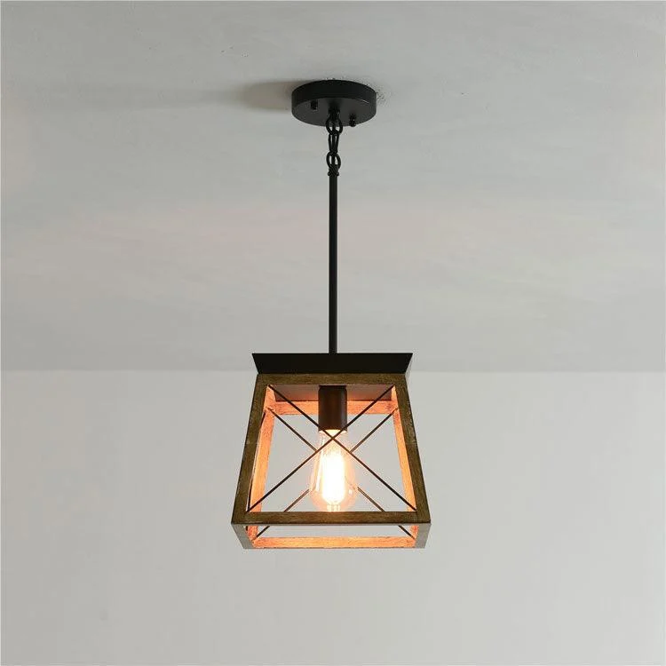 Homeko Wood Pendant Lantern -