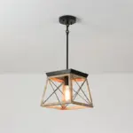 Homeko Wood Pendant Lantern