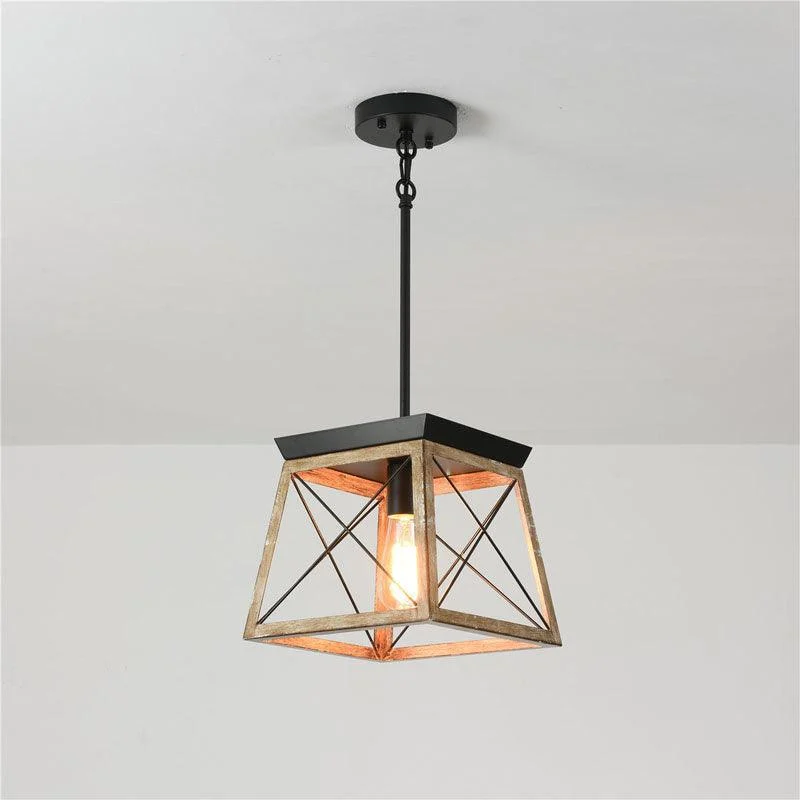 Homeko Wood Pendant Lantern -