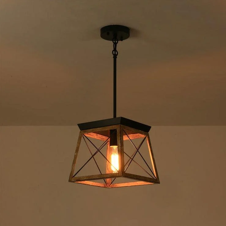 Homeko Wood Pendant Lantern -