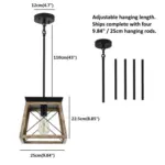 Homeko Wood Pendant Lantern