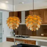 Homeko Wood Pinecone Pendant Light