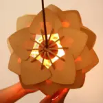 Homeko Wood Pinecone Pendant Light