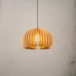 Homeko Wood Pumpkin Pendant Light