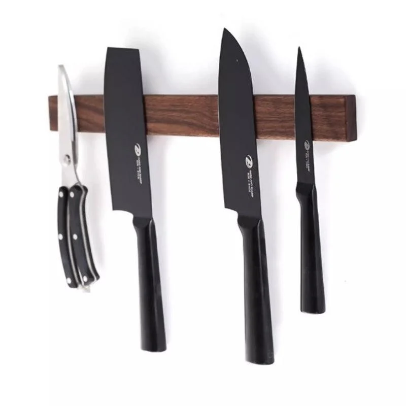 Homeko Wood Wall Mounted Magnetic Knife Rack -