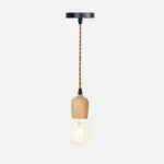 Homeko Wooden Hanging Socket Pendant Light