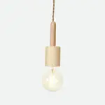 Homeko Wooden Hanging Socket Pendant Light