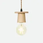Homeko Wooden Hanging Socket Pendant Light