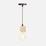Homeko Wooden Hanging Socket Pendant Light