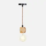 Homeko Wooden Hanging Socket Pendant Light